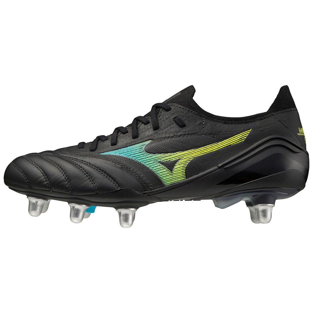 Mizuno Morelia Neo Iii Beta Elite Si - Erkek Krampon - Siyah/Mavi Turkuaz Türkiye (YCDEVN-971)